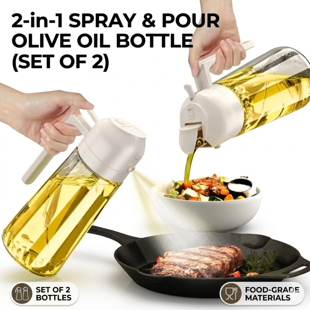 Oil Mister Spray Bottle - Диспенсер-распылитель для масла, бутылка-спрей для кухни,
