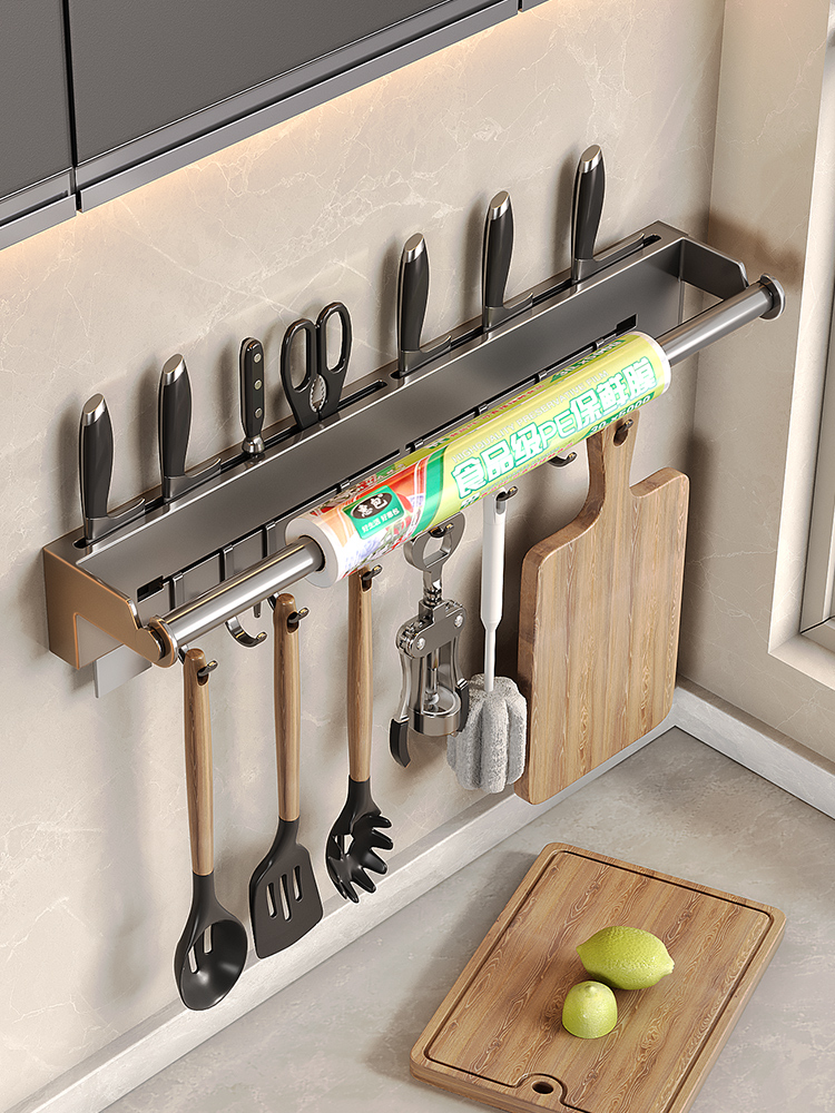 Kitchen Gadgets Wallpaper - Настенная полка для кухонных бумажных полотенец