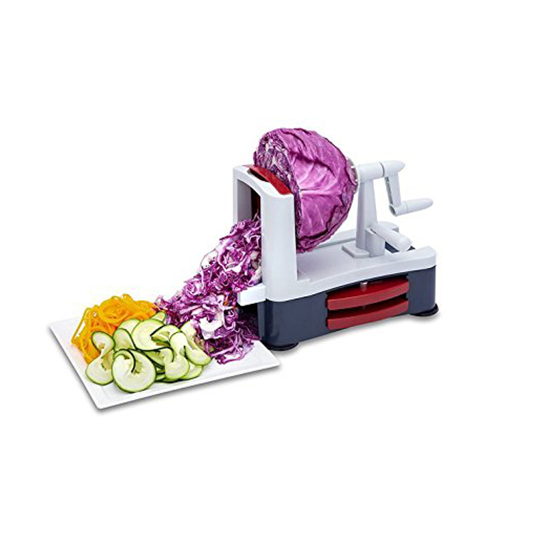Spiralizer Vegetable Noodle - Овощная спираль с тремя лезвиями, измельчитель