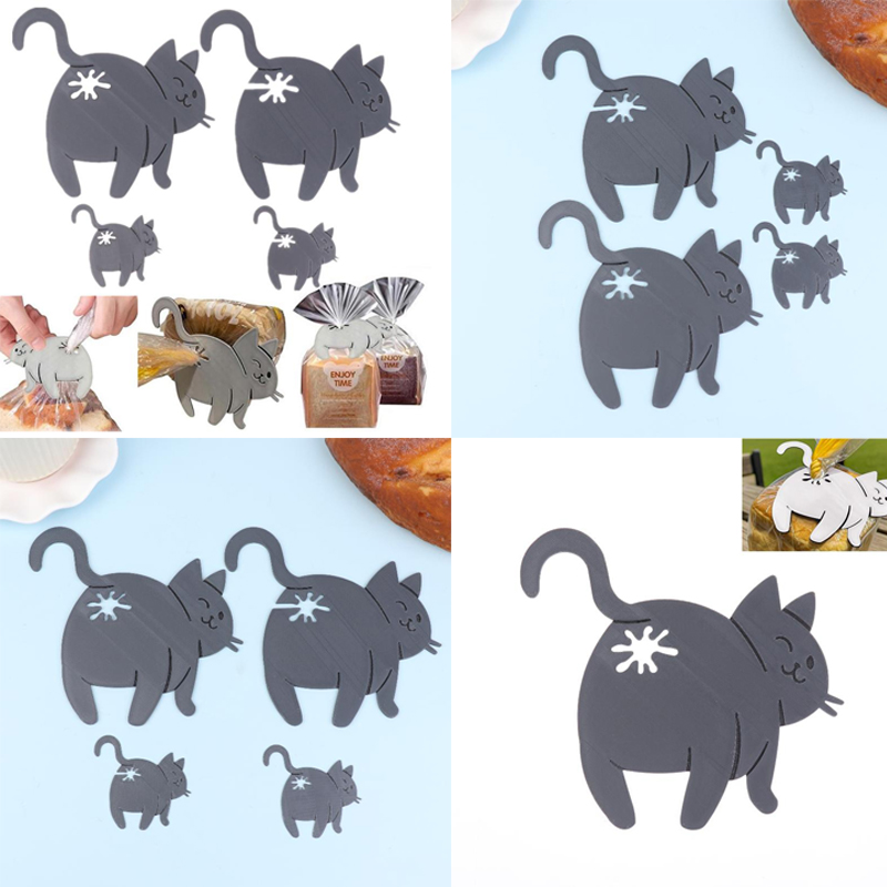 Kitchen Gadgets Novelty - 3D печатный забавный кошачий зажим для