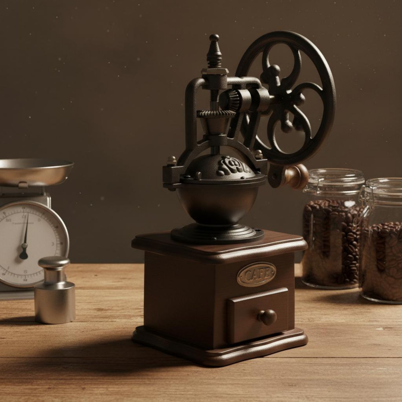 Ручная кофемолка-колесо в винт – обзор и цена Kitchen Gadgets Vintage