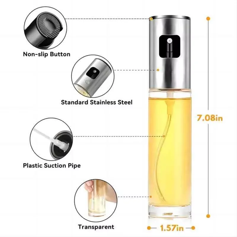 Стеклянный распылитель масла д – обзор и цена Oil Mister Spray Bottle