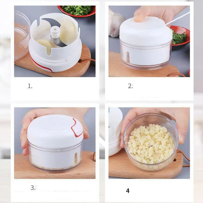 Пластиковая дробилка для чесно – обзор и цена Kitchen Gadgets Vegetable Chopper