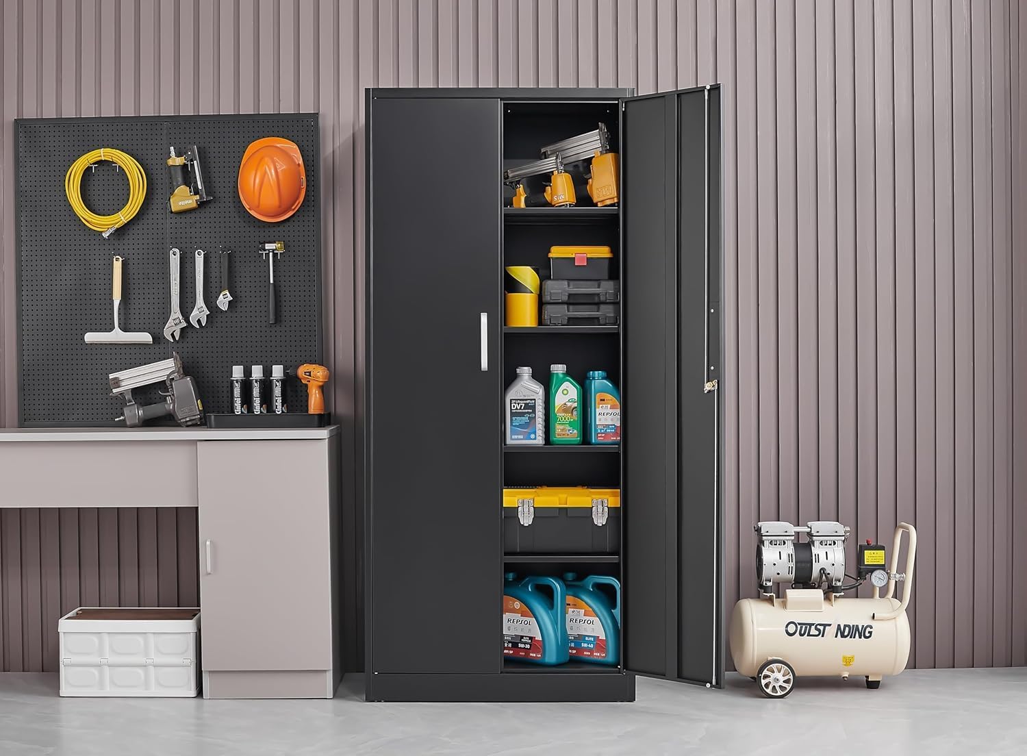Металлический шкаф для хранени – обзор и цена Kitchen Gadgets Organizer