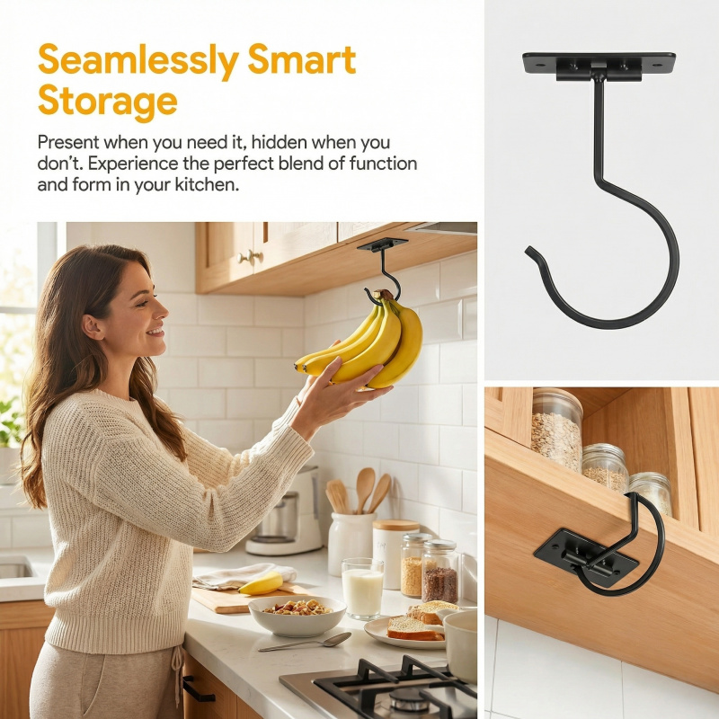 Черный металлический самоклеящ – обзор и цена Kitchen Gadgets Organizer